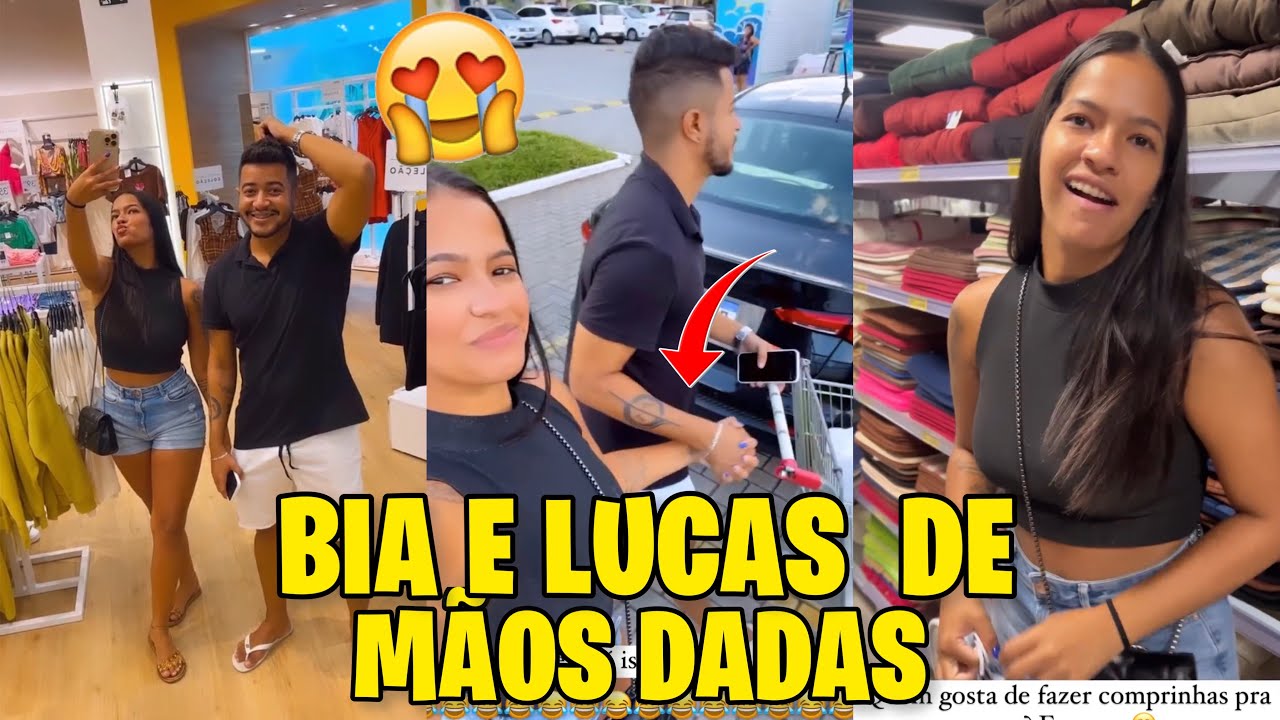 EITA🔥BIA E LUCAS DE MÃOS DADAS😍 COMPRINHAS JUNTOS NO SHOPPING