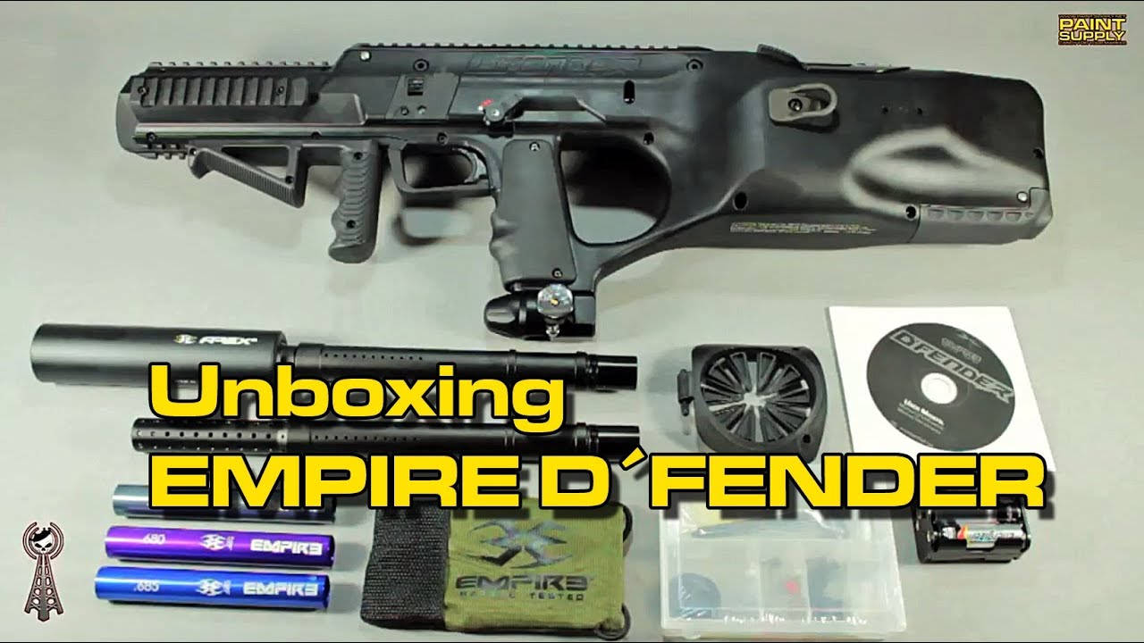 Paintball Markierer Empire BT DFender Heavy Gunner Unboxing