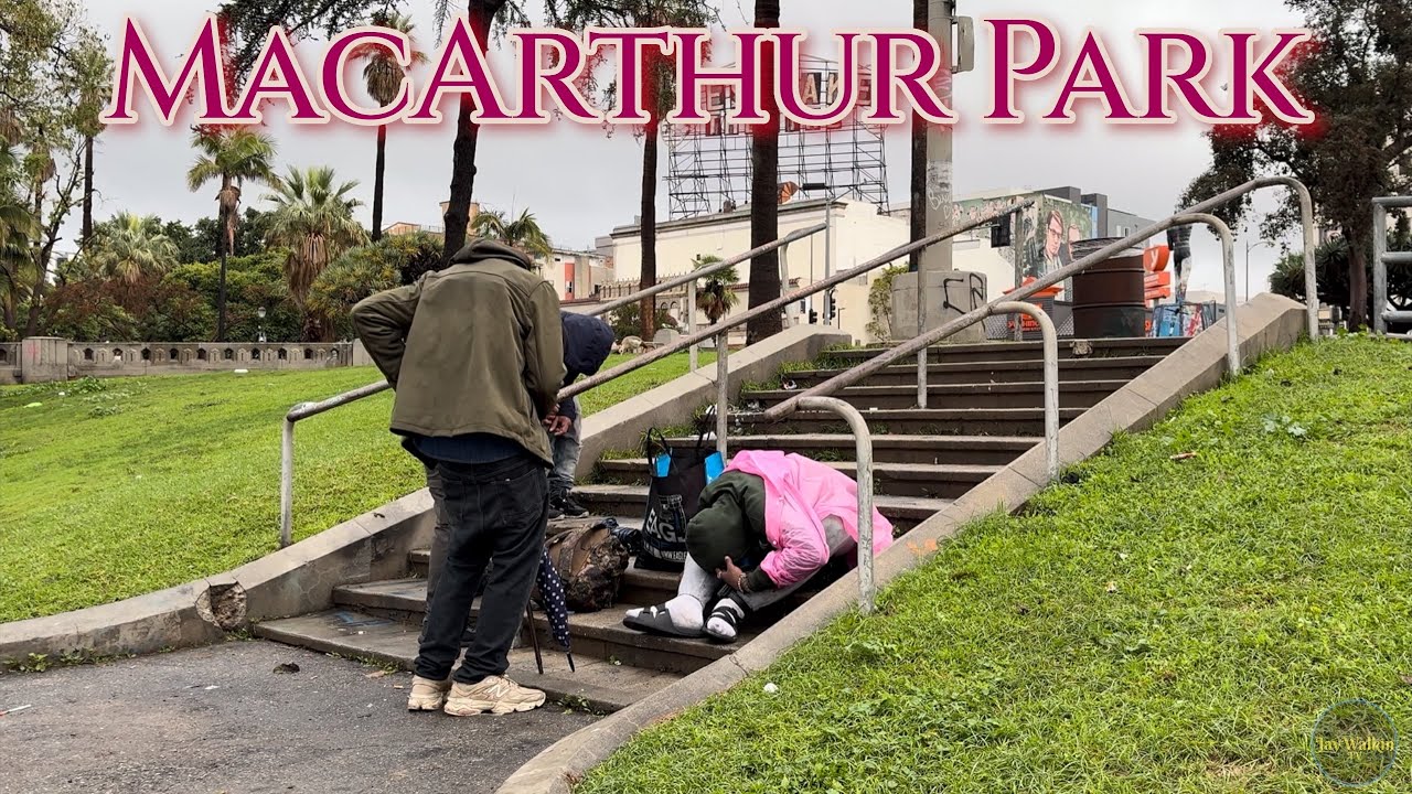  🌧️ 7am at The Park ⛺️- Pt 2 • Ep 17 | Los Angeles, California 🇺🇸[4K]