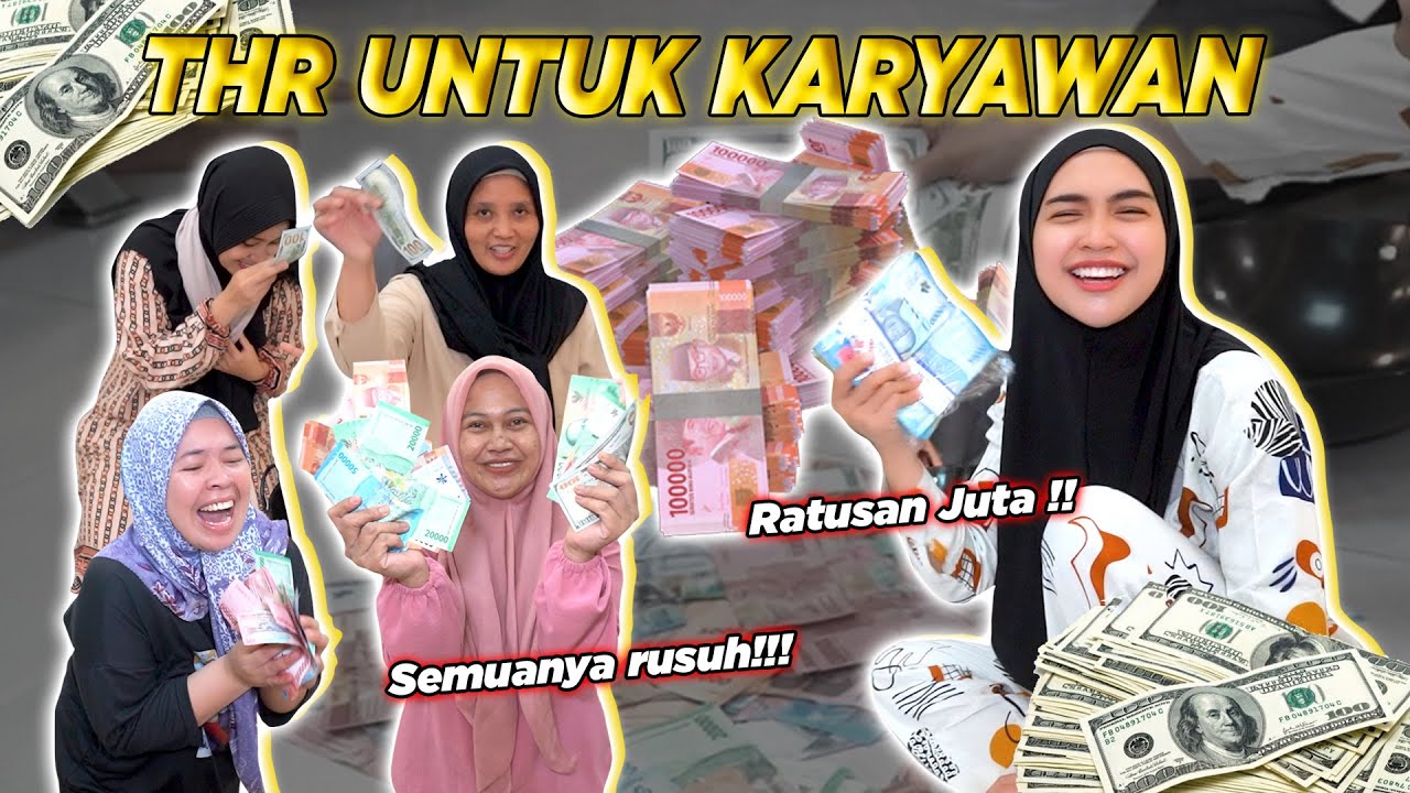THR PERTAMA KARYAWAN DI RUMAH RICIS!! Waww..