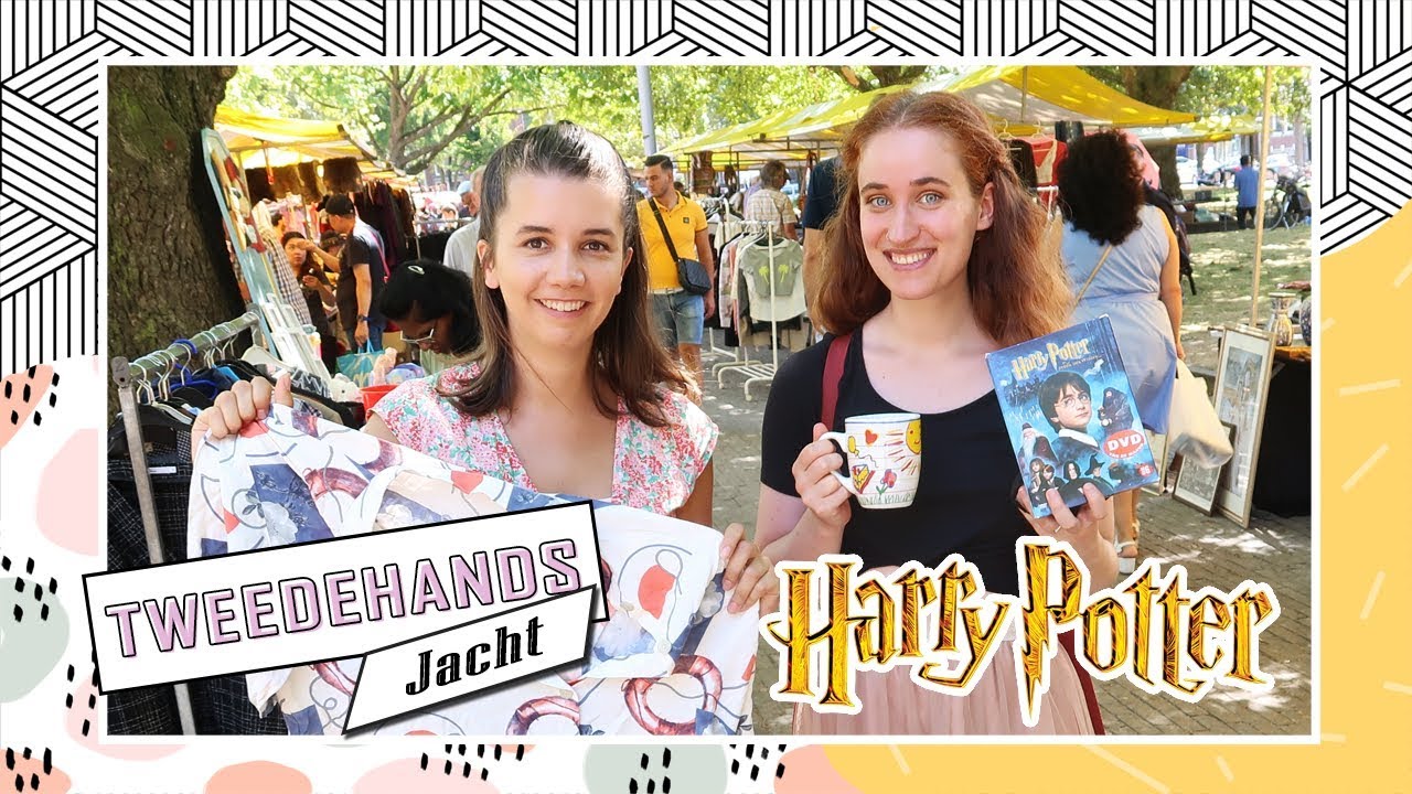TWEEDEHANDS JACHT #2 💶 Rommelmarkt challenge met Les! | Boncolor