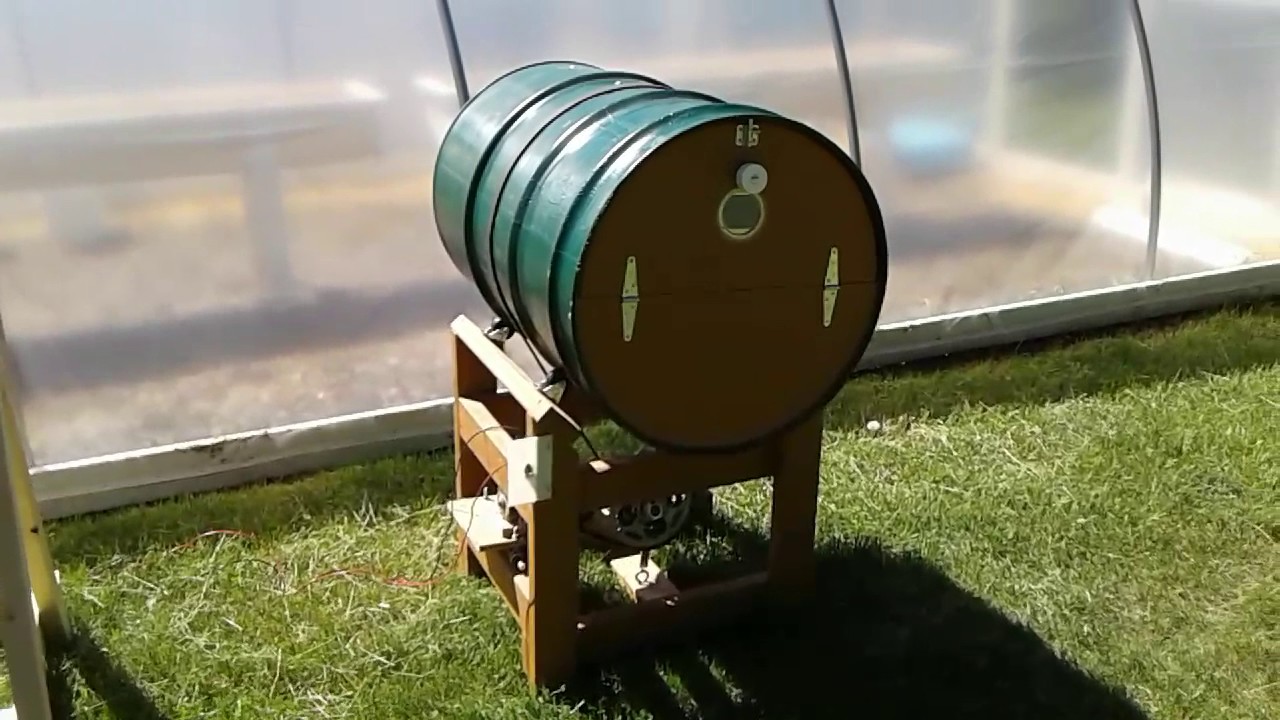 How to make a rotating composter