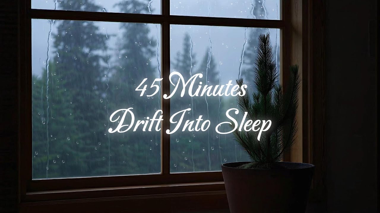 Rain For Sleeping and Relaxation - Drive Into Sleep in 45 Minutes