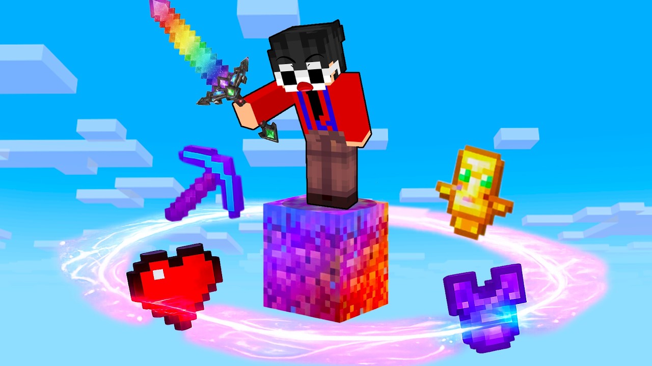 Minecraft, But It's On 1 SUPER OP BLOCK