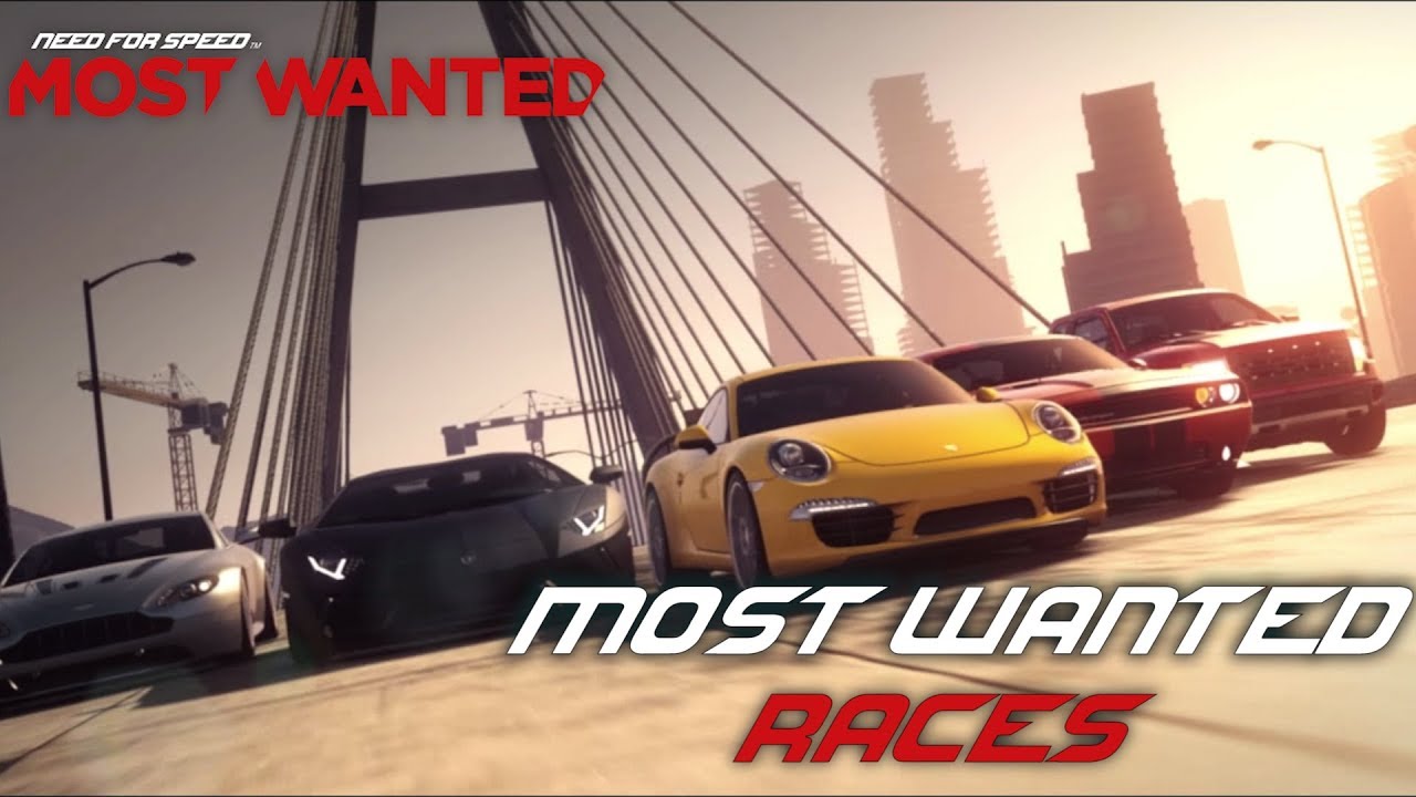 Need for Speed: Most Wanted (2012) - All 10 Most Wanted Races & Credits  (PC)