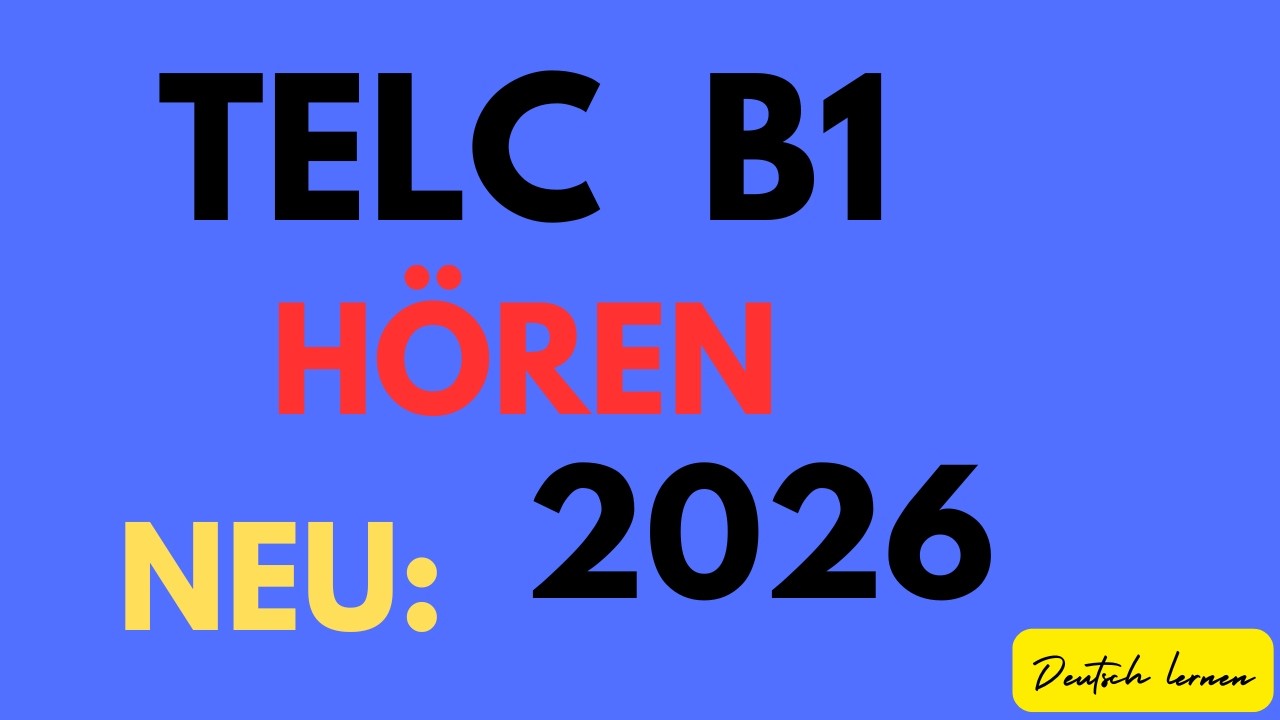 TELC B1 HÖREN  2026 Prüfung Hörverstehen