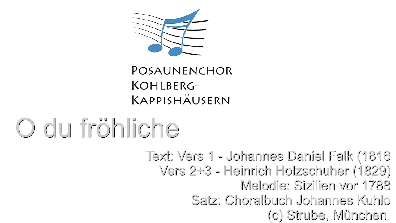 Posaunenchor Kohlberg - Kappish&auml;usern - Klingender Adventskalender - Christfest