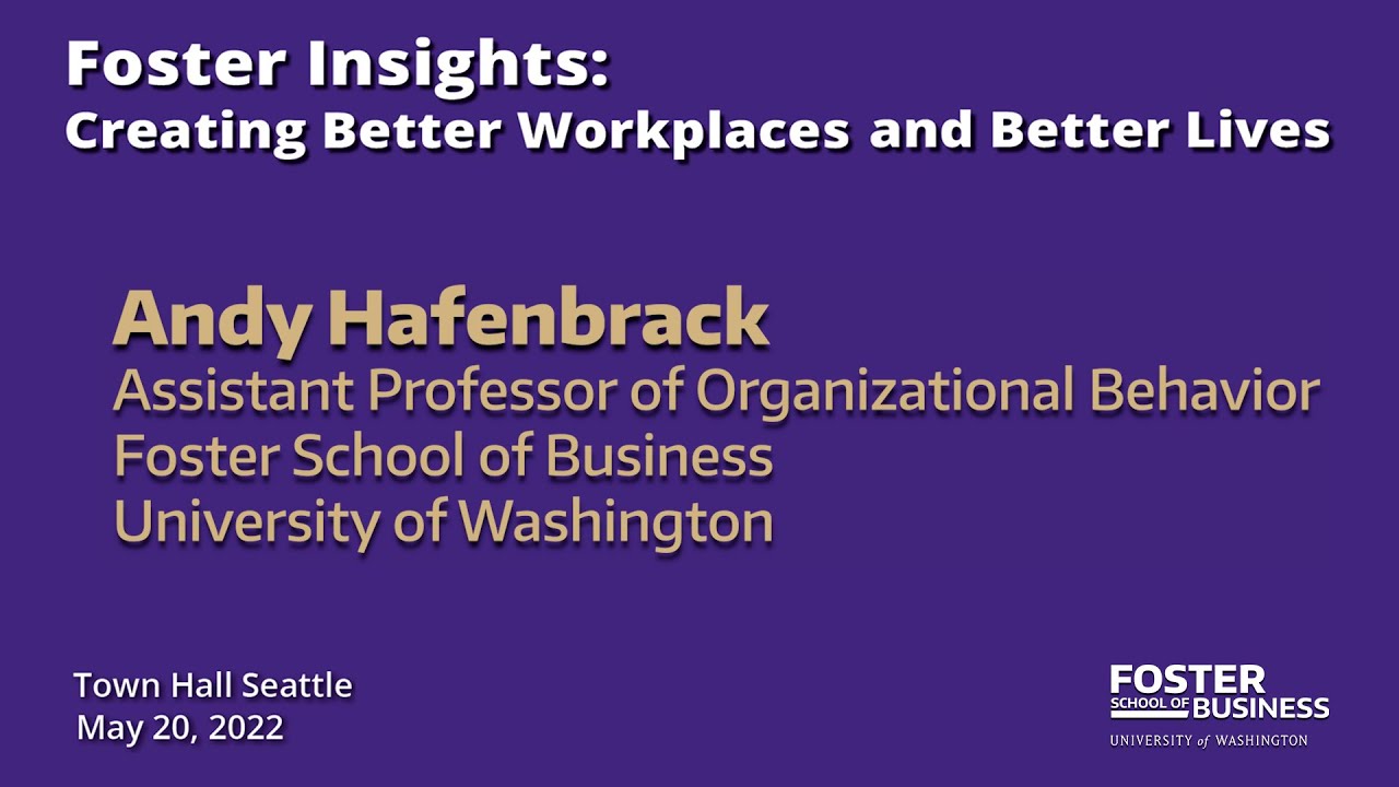 Foster Insights - Andy Hafenbrack