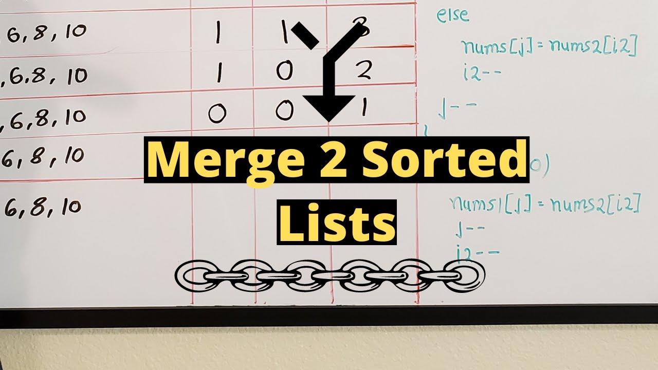Merge Two Sorted Lists | LeetCode 21 | Easy