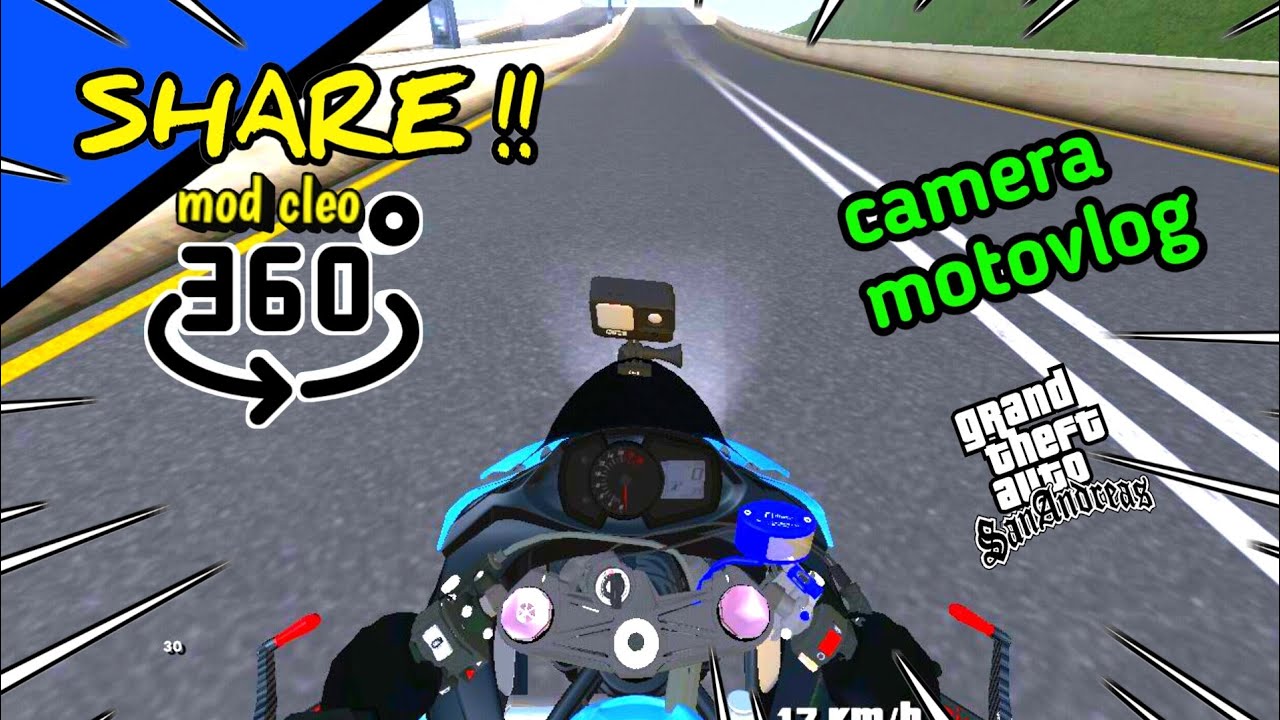 SHARE MOD CAMERA FIRST PERSON  (CAMERA MOTOVLOG)🔥-GTA SA ANDROID