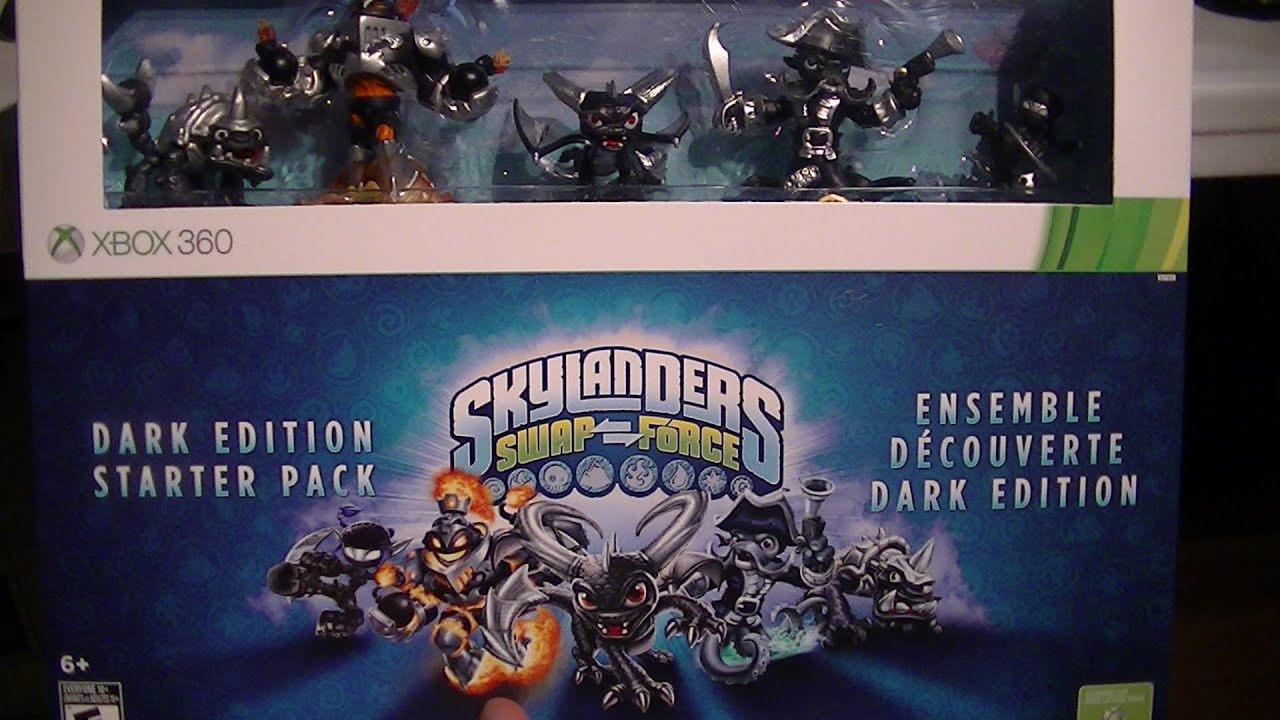 РАСПАКОВКА SKYLANDERS SWAP FORCE DARK EDITION