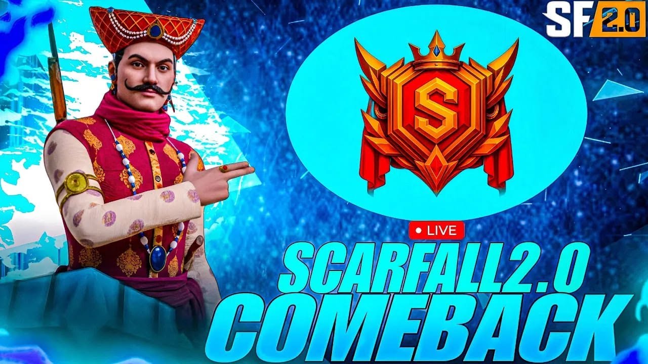 Scarfall 2.0 🔥 MUMBAI Gameplay With Comeback| Grind With B4nZ ESPORTS 🥷#scarfall #live #broken