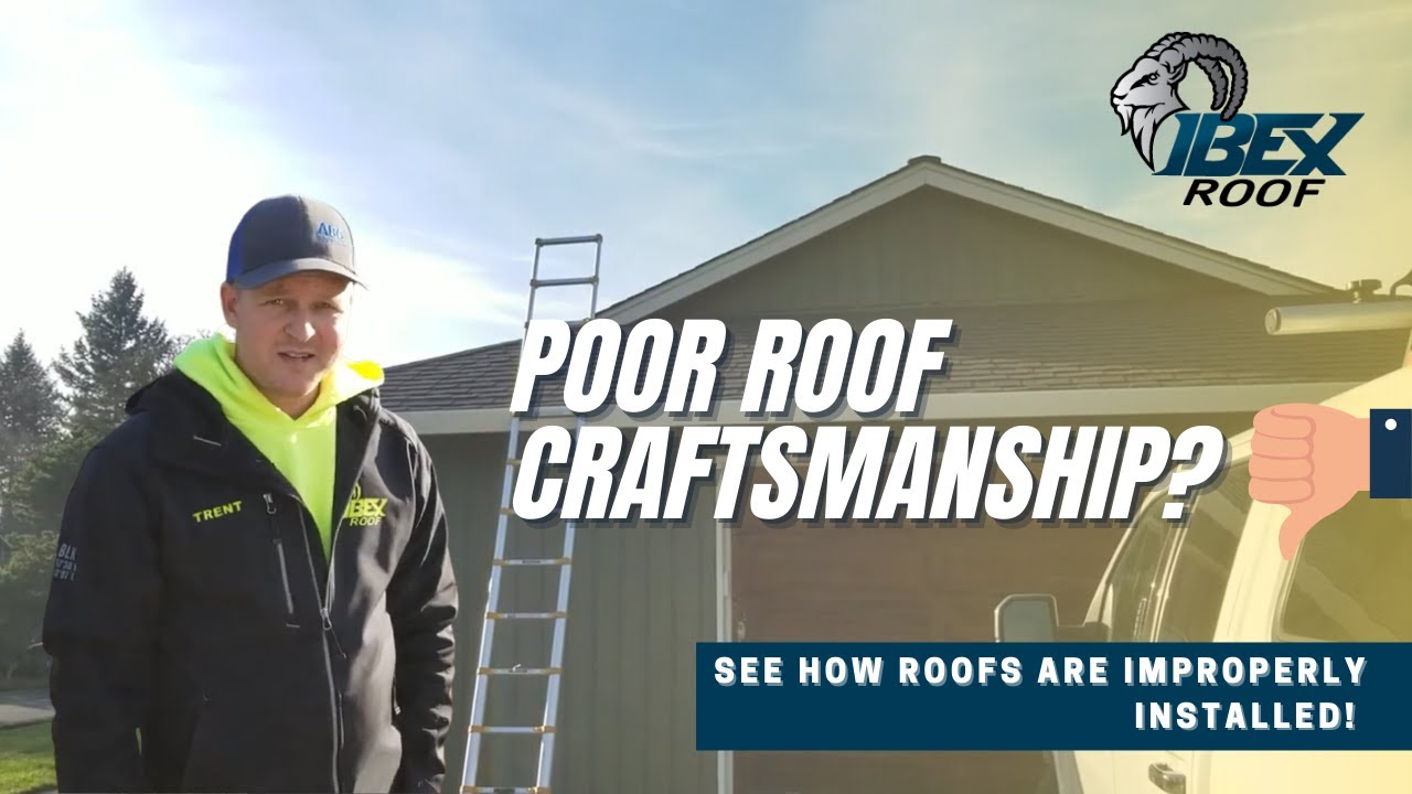 How roofs are improperly installed | #IBEXRoof inspects POOR ROOF CRAFTSMANSHIP