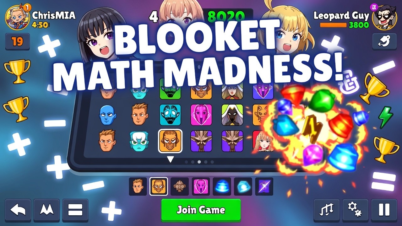 Blooket Leopard Guy Math Session