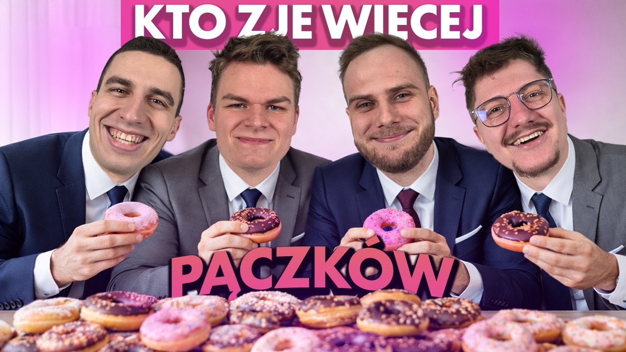 KTO ZJE WIĘCEJ PĄCZK&Oacute;W w 10 MINUT?! 🍩🔥 | Podejrzani