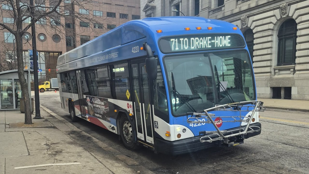 RTA Ride Rt 71 Pearl - Tiedeman to Drake - Howe #4220 2025 Gillig BRT+CNG 40' 