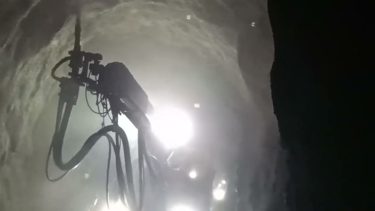 Tunnel circuit work by Robotic Machine. #Nupchelikhu #underconstruction #tunnel #work