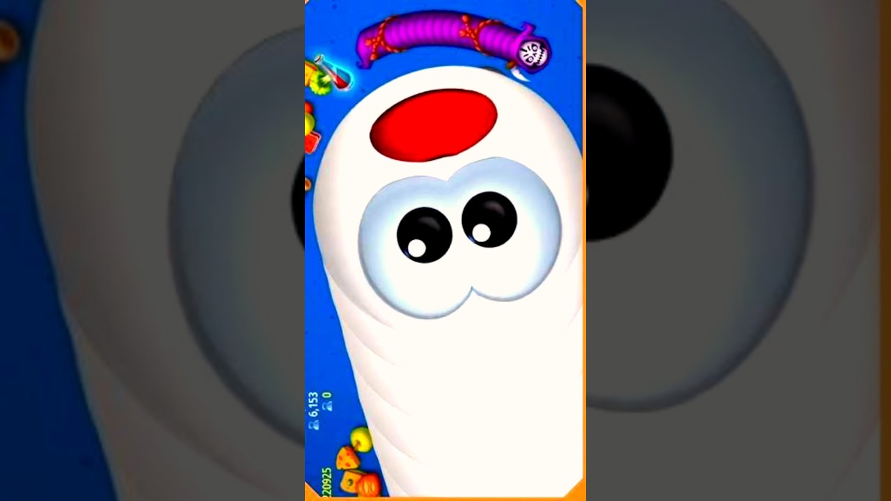 Worms Zone.io Magic GAMEPLAY Big Snake Gameplay #saampwalagame #slitherio #wormszone #shorts #short
