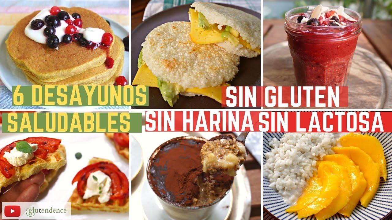 6 DESAYUNOS SIN GLUTEN saludables | SIN HARINA, SIN LACTEOS, SIN AZÚCAR REFINADA