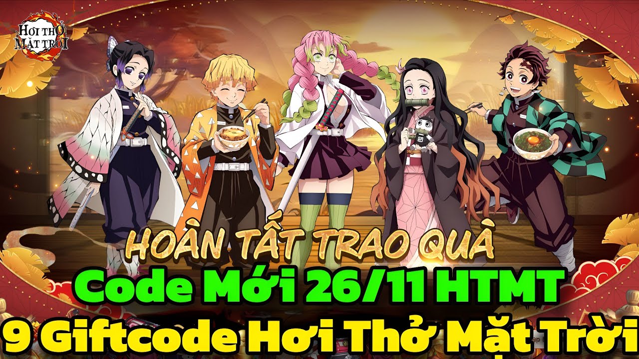Hơi Thở Mặt Trời - 9 Giftcode Hơi Thở Mặt Trời & Code Mới 26/11 HTMT - Hơi Thở Mặt Trời Code