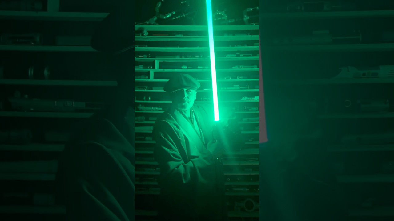 In Jedi Robes...WITH the hat. #lightsaber #starwars #toys #collection
