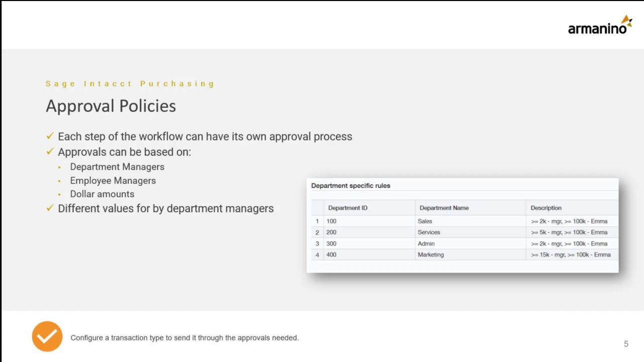 Sage Intacct Purchasing Module Demo by Armanino