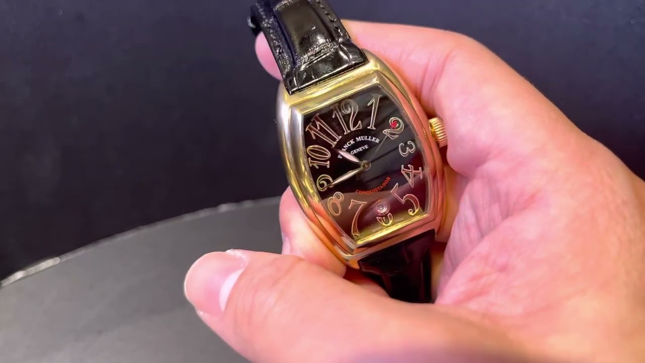 用定價兩折買到的二手金表18k 紅金￼FRANCK MULLER CONQUESTOR 8002