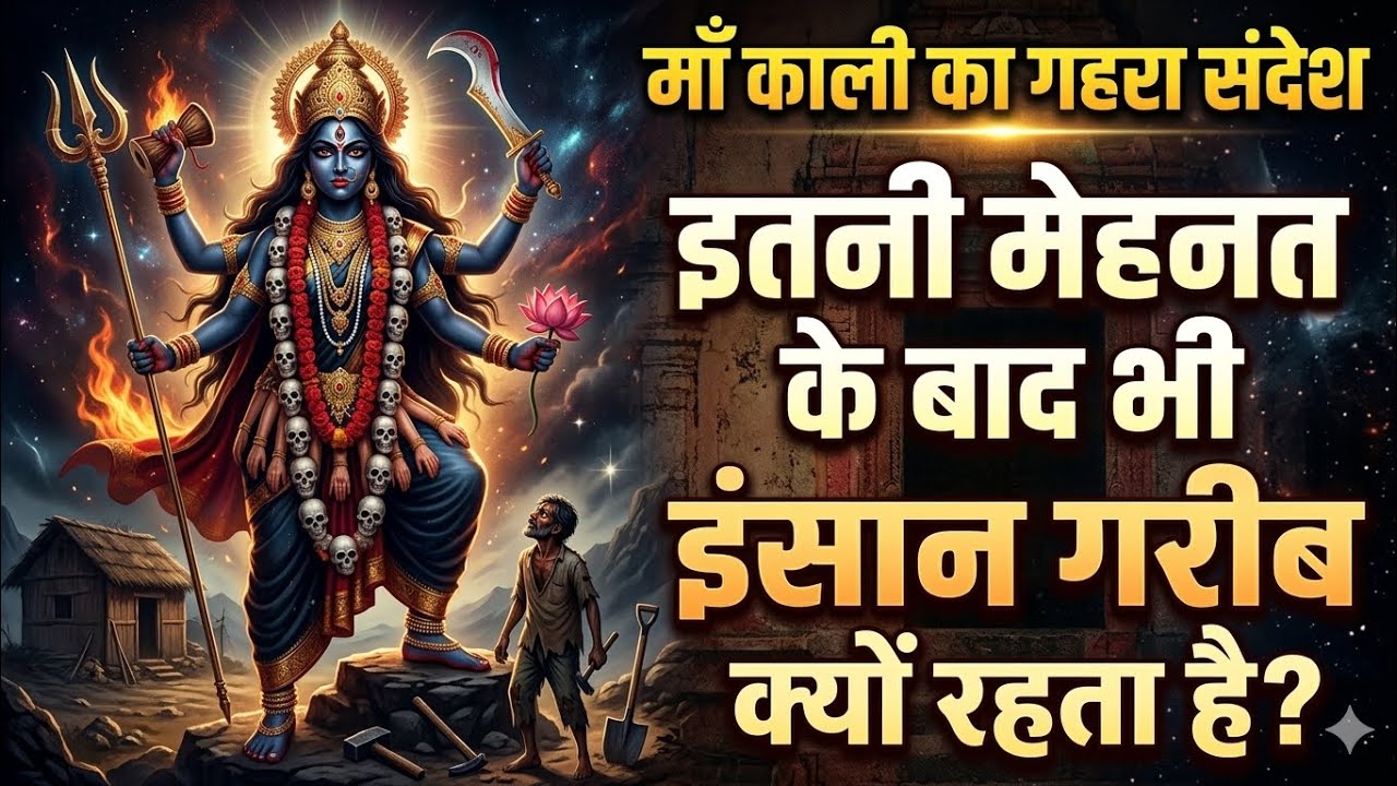 इतनी मेहनत के बाद भी इंसान गरीब क्यों रहता है | माँ काली का गहरा संदेश