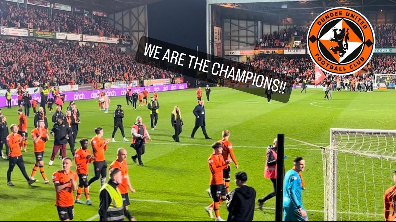 WILD SCENES as DUNDEE UNITED lift the CHAMPIONSHIP!!! Dundee Utd v Partick Thistle Vlog