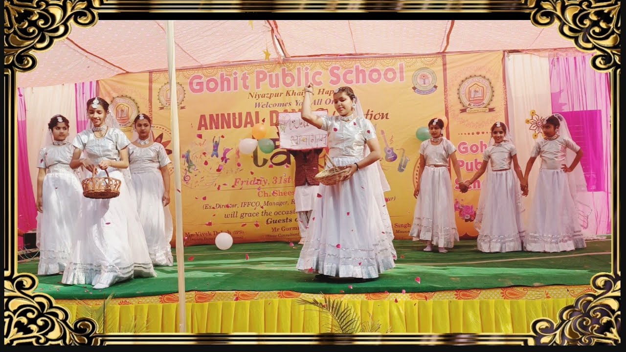 Khatir Hamare Door Se Chal Kar Jo Aap Aaye || Swagat Dance by Gohit public School Khaiya Hapur
