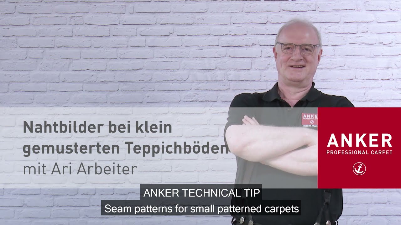 ANKER-TECHNIK-TIPP: NAHTBILDER BEI KLEIN GEMUSTERTEN TEPPICHB&Ouml;DEN (OmeU)