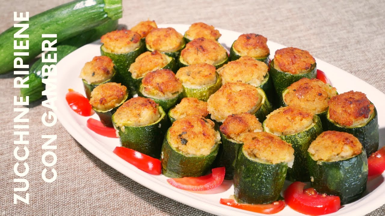 LE ZUCCHINE CUCINATE COSÌ SONO UNA BONTÀ | ZUCCHINE RIPIENE CON GAMBERI | RICETTA FACILE