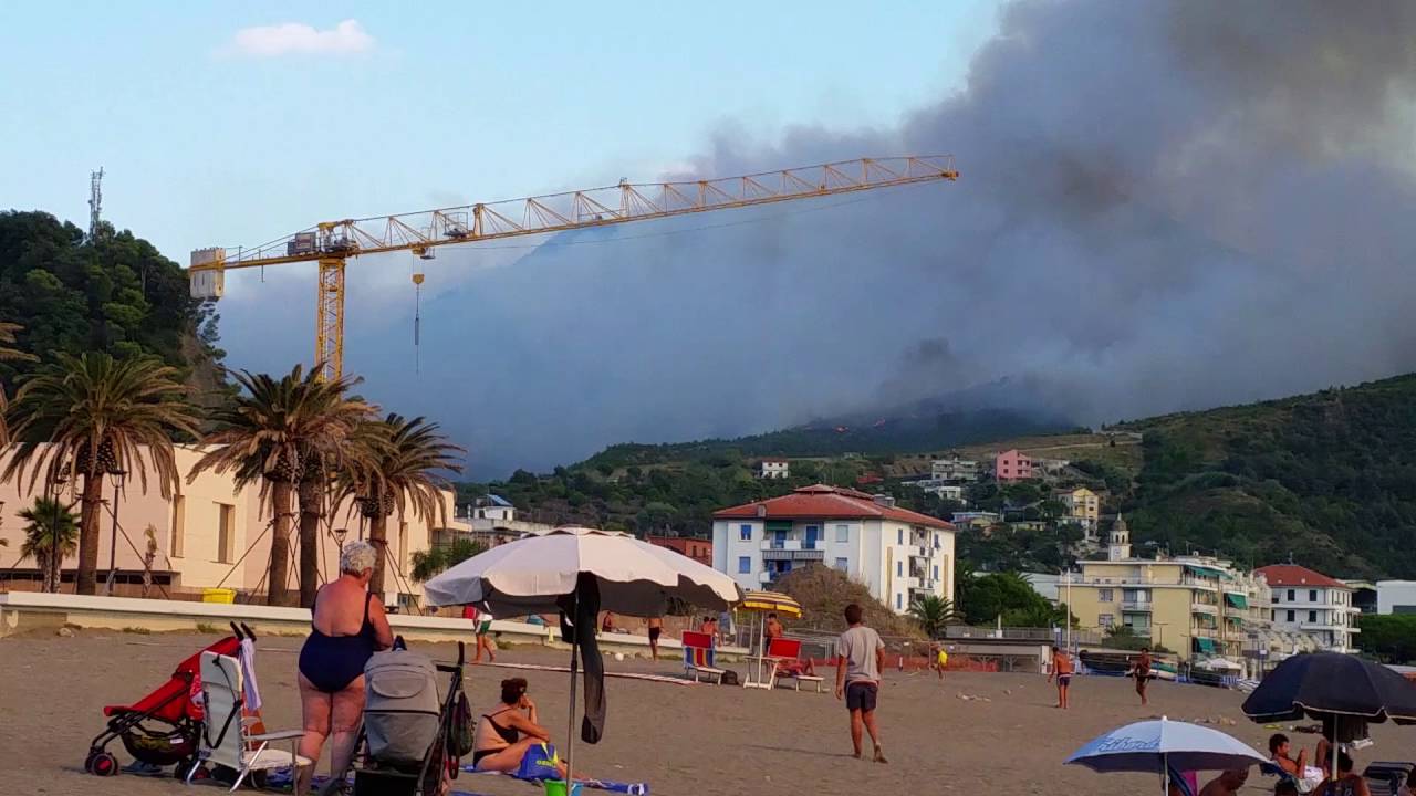 Incendio vicino a Riva Trigoso, Sestri Levante 09/09/2016