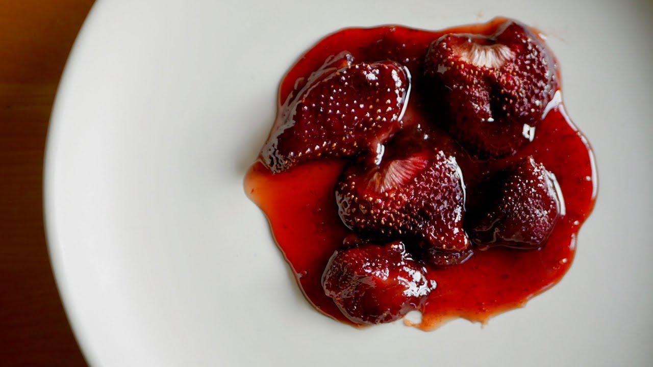 Slow Roasted Strawberries