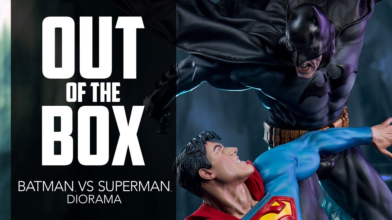 Batman VS Superman Diorama Unboxing - Sideshow