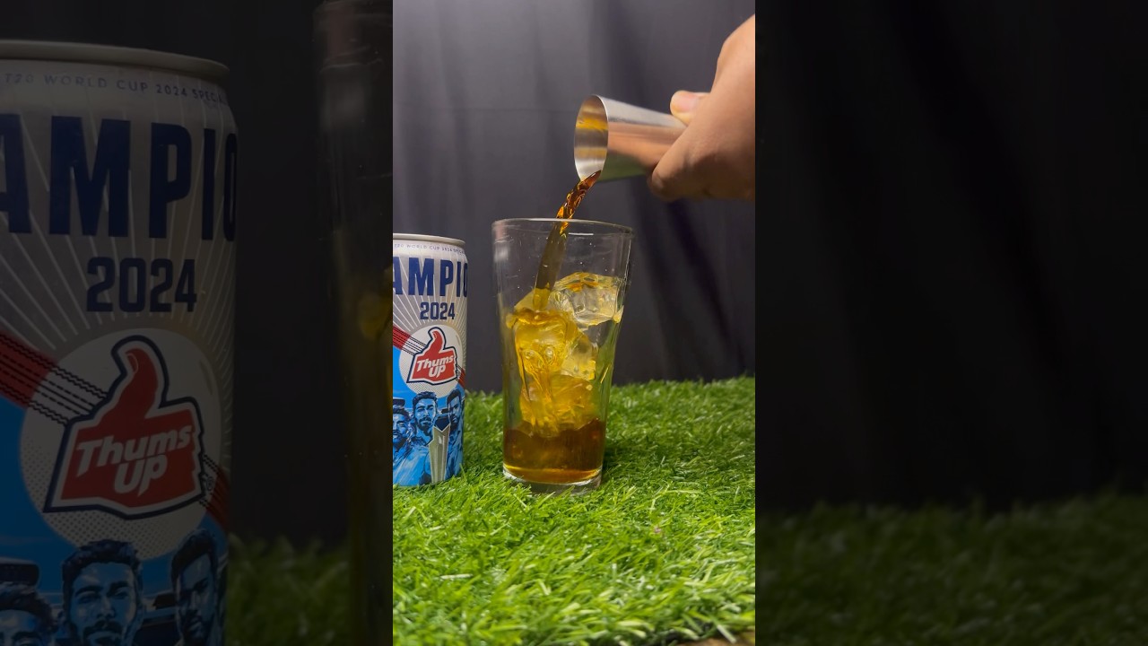 🔥 Desi Rum Cocktail | Old Monk + Thums Up + Lemon Twist | Easy Party Drink Recipe 🥃⚡