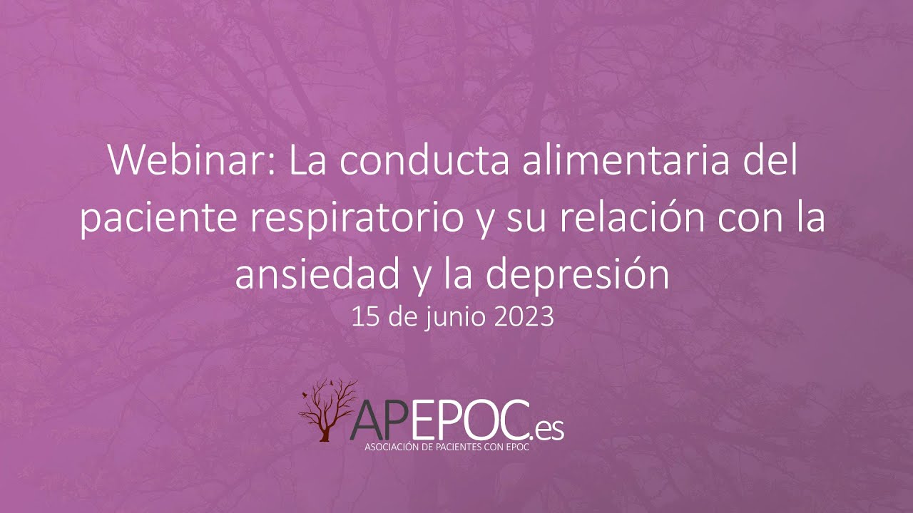 La conducta alimentaria del paciente respiratorio y su relación con la ansiedad y la depresión