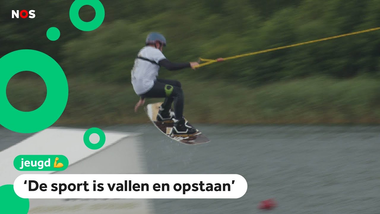 Khan (13) doet aan wakeboarden: 'Het geeft een kick'