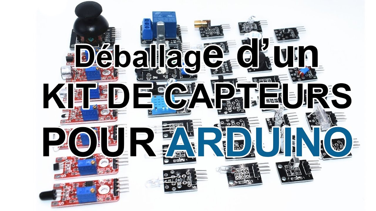 Déballage d'un kit de capteurs pour Arduino