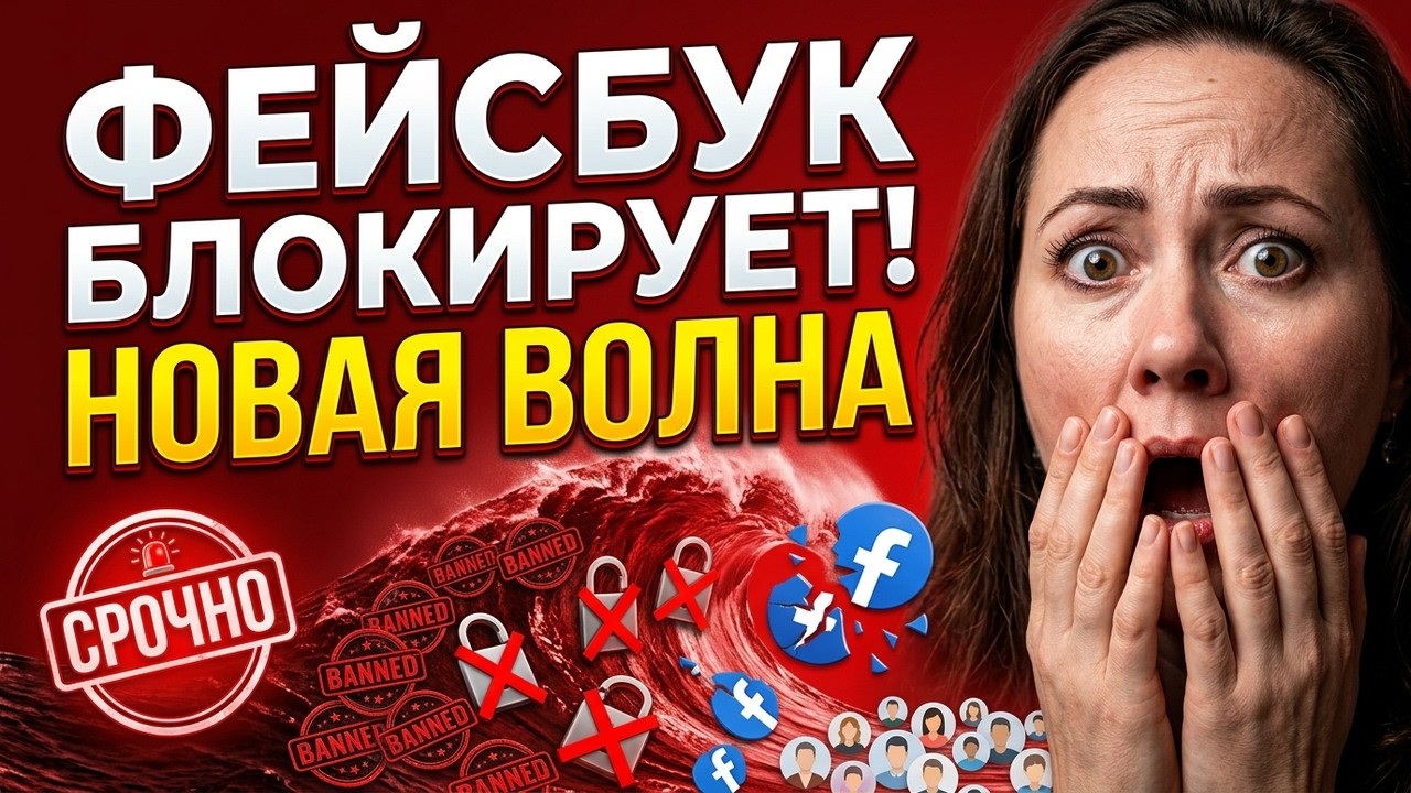 СРОЧНО! Новые БЛОКИРОВКИ Фейсбук аккаунтов - Что делать прямо сейчас?