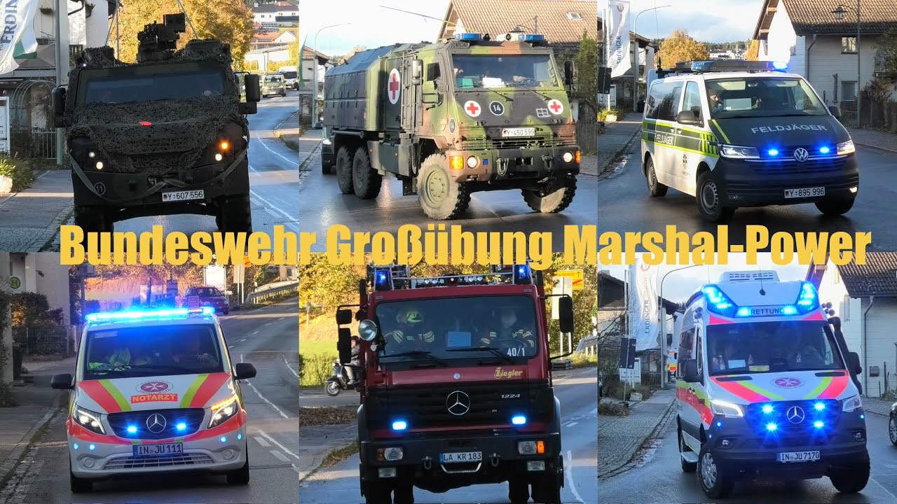 Bundeswehr Großübung Marshal-Power im Landkreis Landshut [MANV] [MOWAG EAGLE]