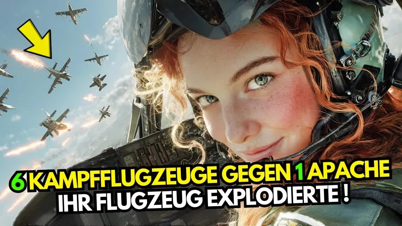 Sie setzten Kampfjets gegen die Apache Pilotin ein–dann hörten sie ihr Lachen, bevor Jets explod