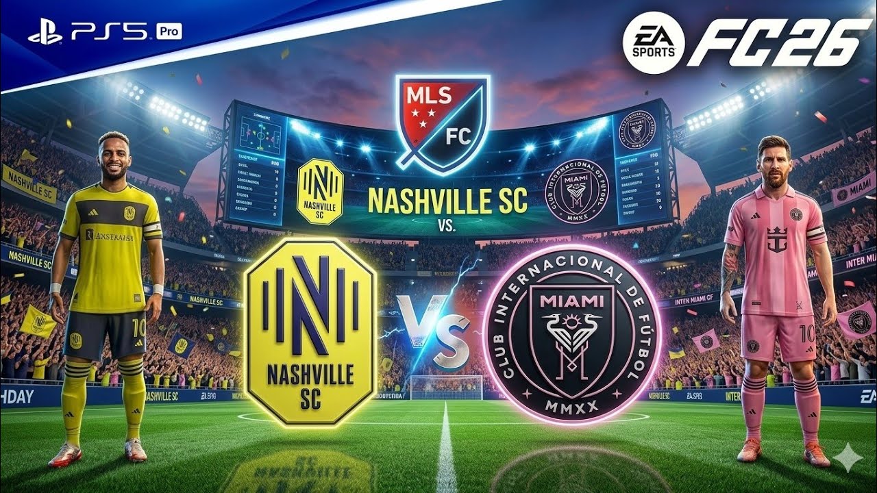 Messi vs Nashville SC 🔥 EA FC 26 Gameplay | Concacaf Champions Cup 2026 | Inter Miami vs Nashville