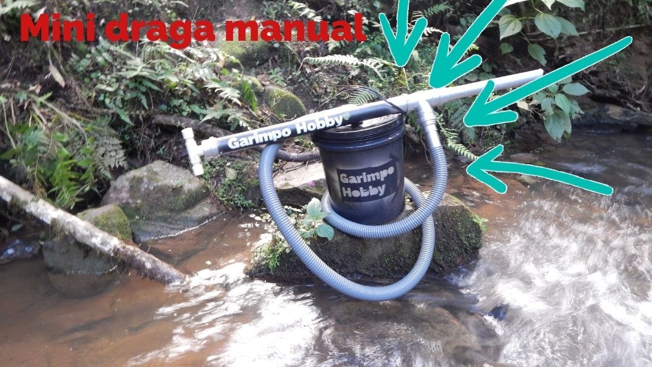 mini draga manual garimpo hobby