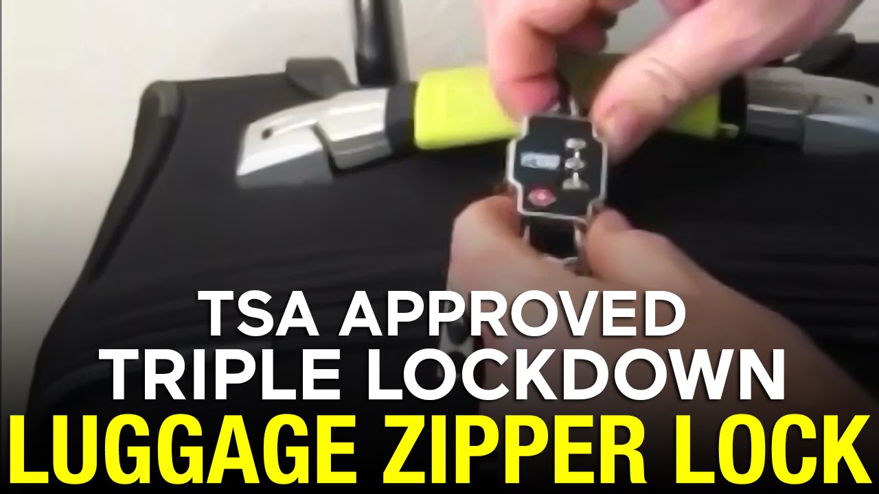 TSA Triple Lockdown Luggage Zipper Lock