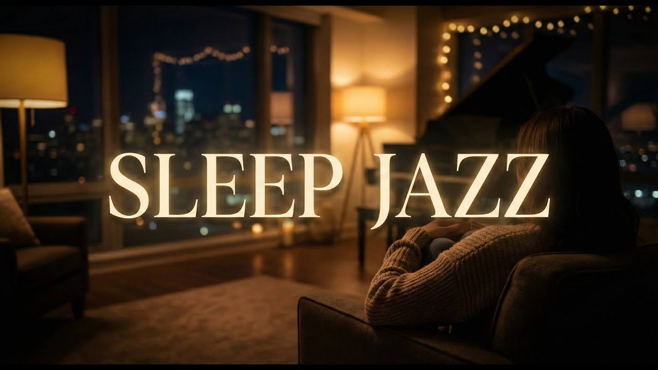 Night Jazz ☕ Rainy Piano for Focus, Study & Relaxation [4K][2026]