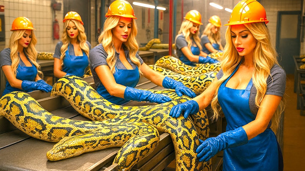 HOW Thousands of Pythons are BRED for their Exotic Skin 🐍