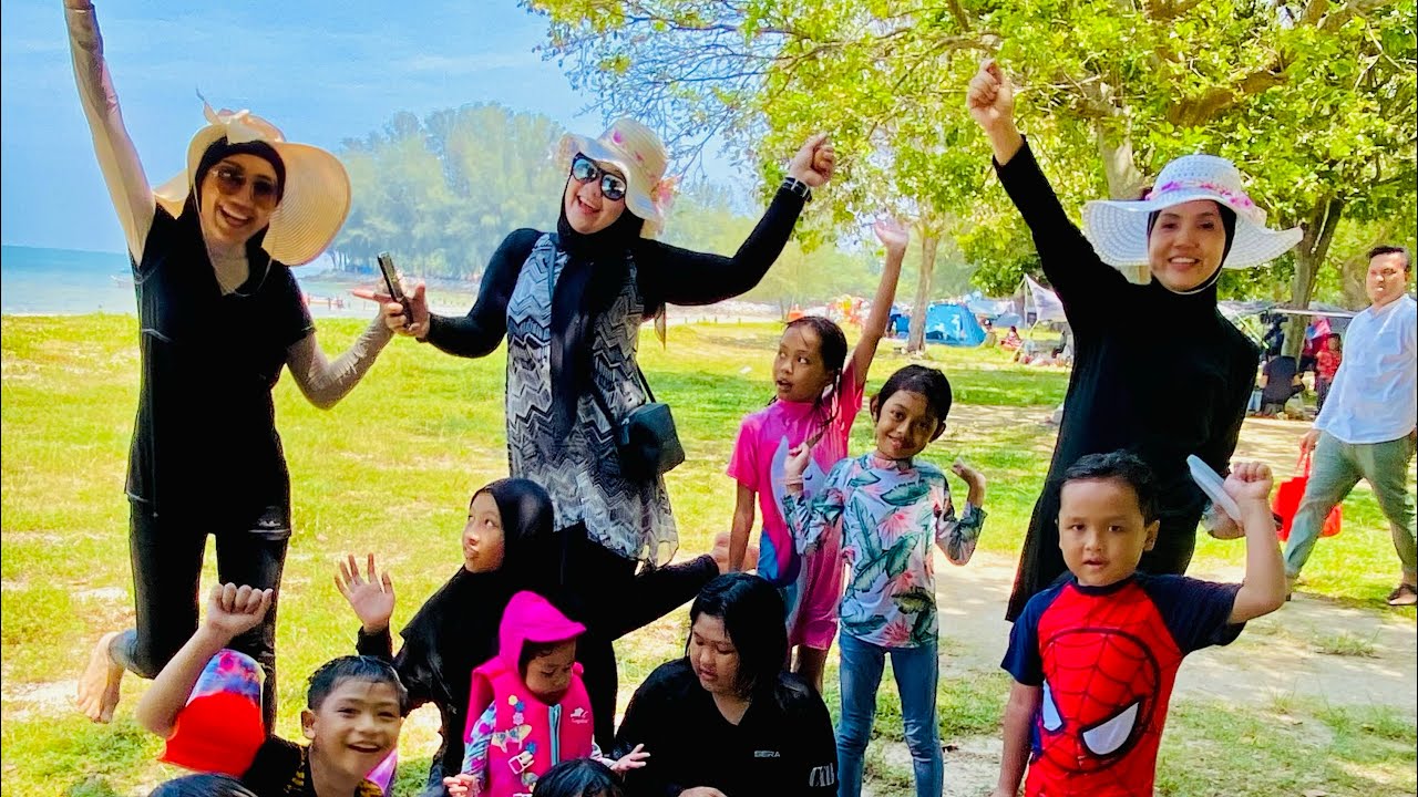 Enjoy camping di Pantai Bayu Beach Resort Port Dickson, view cantik & air jernih 😍