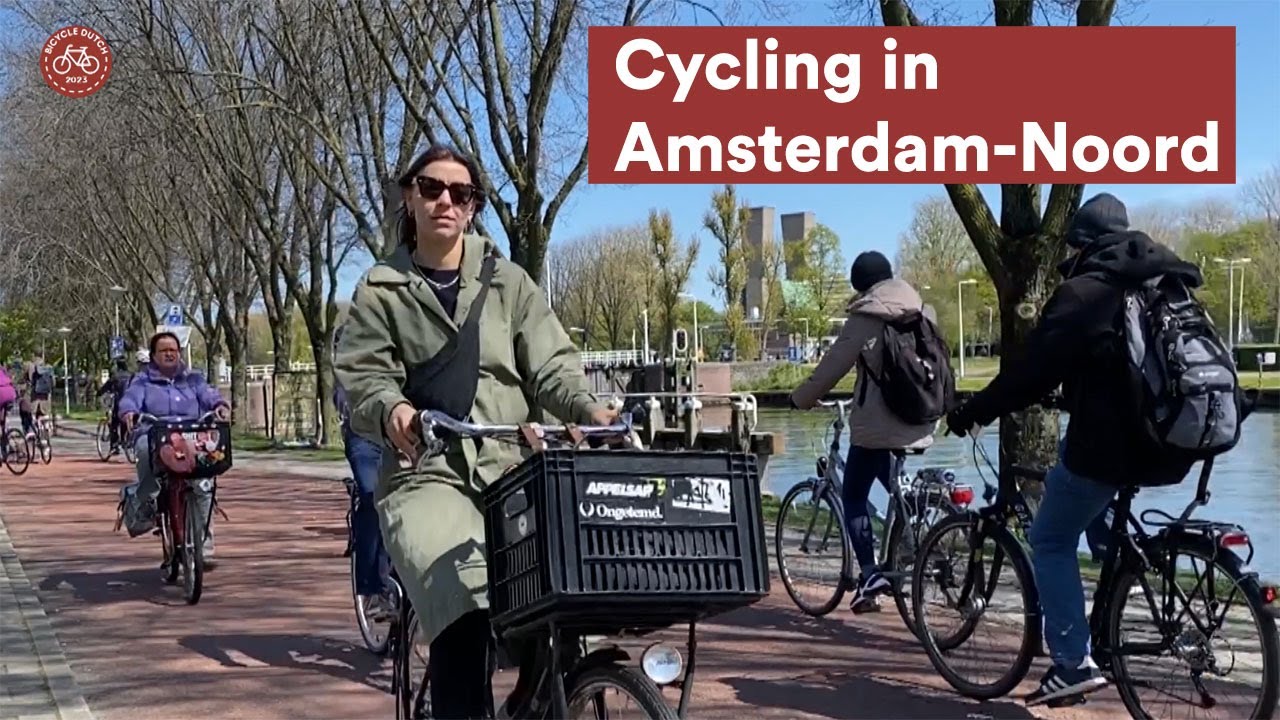 Cycling in Amsterdam-Noord