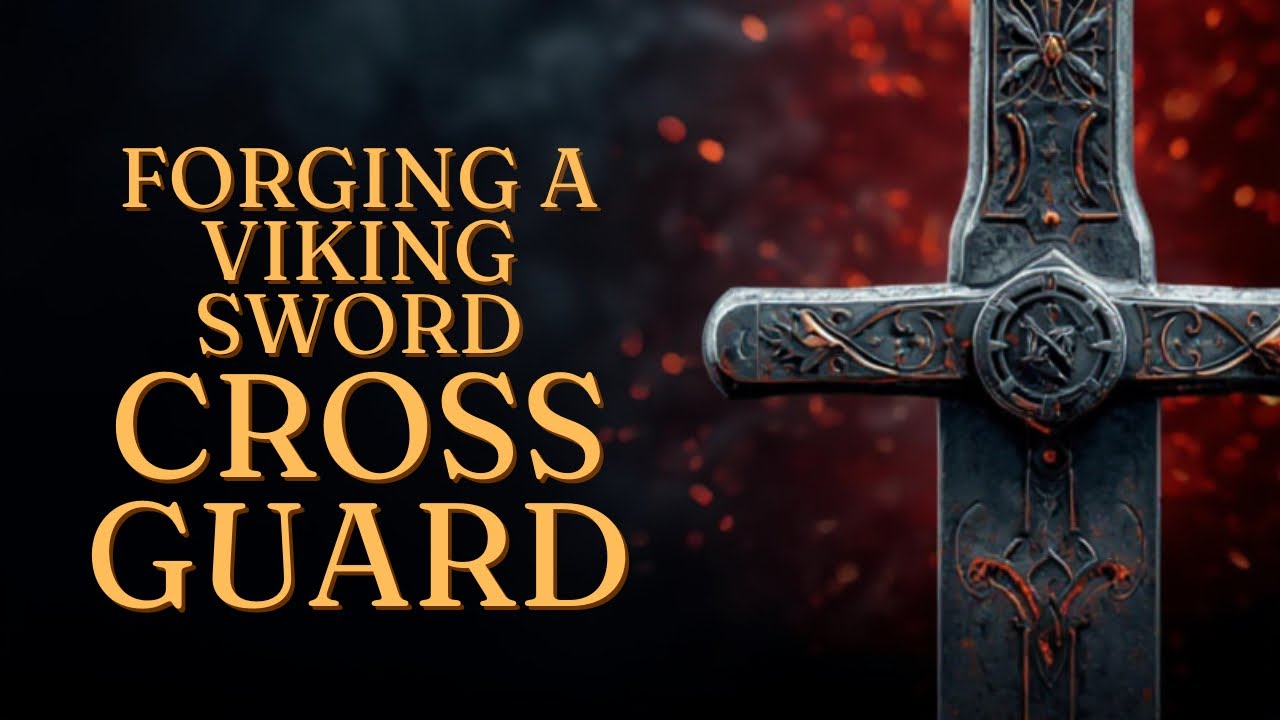 Forging a Viking Cross-Guard with copper Inlays